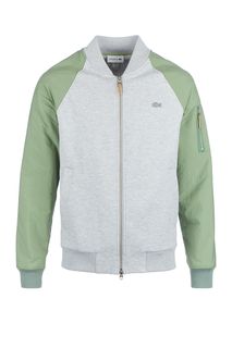 Трикотажная куртка-бомбер на молнии Lacoste