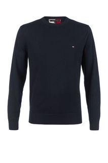 Джемпер из хлопка темно-синего цвета Tommy Hilfiger
