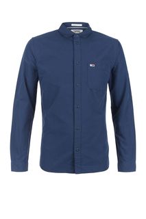 Синяя рубашка из хлопка с нагрудным карманом Tommy Jeans