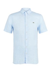 Льняная рубашка с короткими рукавами Lacoste