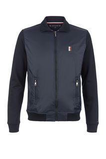 Темно-синяя толстовка с высоким воротом Tommy Hilfiger