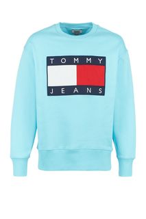 Свитшот из хлопка с логотипом бренда Tommy Jeans