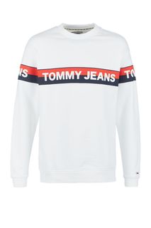 Свитшот из хлопка с логотипом бренда Tommy Jeans