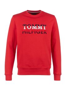 Свитшот с вышитым логотипом бренда Tommy Hilfiger