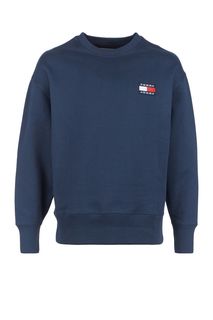 Синий свитшот из хлопка с нашивкой Tommy Jeans