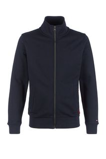 Синяя хлопковая толстовка на молнии Tommy Hilfiger