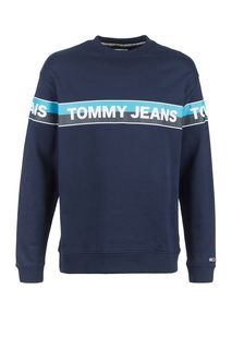 Свитшот из хлопка с логотипом бренда Tommy Jeans