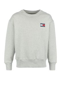 Серый свитшот из хлопка с нашивкой Tommy Jeans