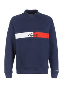 Свитшот из хлопка синего цвета Tommy Jeans