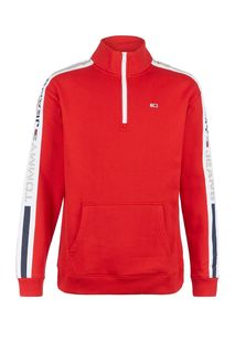Красная толстовка с высоким воротом на молнии Tommy Jeans