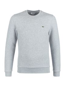 Серый свитшот с высоким содержанием хлопка Lacoste