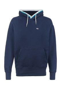 Синяя толстовка из хлопка с капюшоном Tommy Jeans