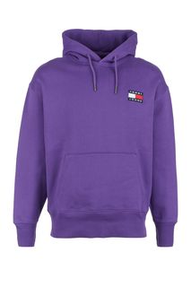 Фиолетовая толстовка из хлопка с нашивкой Tommy Jeans