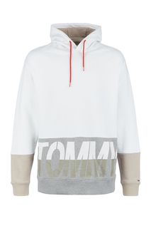 Толстовка из хлопка с логотипом бренда Tommy Jeans
