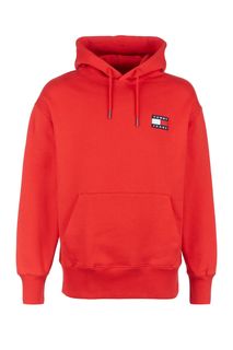 Красная толстовка из хлопка с нашивкой Tommy Jeans