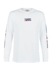 Футболка из хлопка с вышитым логотипом бренда Tommy Jeans