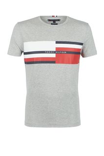 Футболка из хлопка с короткими рукавами Tommy Hilfiger