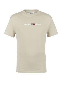Футболка из хлопка с логотипом бренда Tommy Jeans