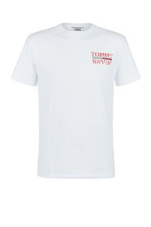 Хлопковая футболка с принтом Tommy Jeans