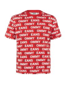 Футболка из хлопка с логотипом бренда Tommy Jeans