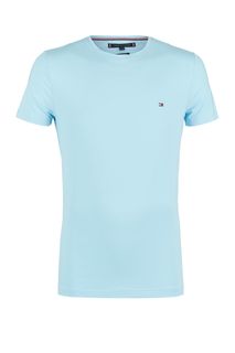 Однотонная футболка с круглым вырезом Tommy Hilfiger