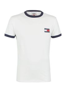 Футболка из хлопка с логотипом бренда Tommy Jeans