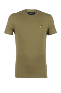 Однотонная футболка из хлопка Lyle & Scott