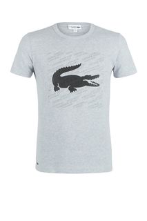 Футболка со светоотражающим принтом Lacoste