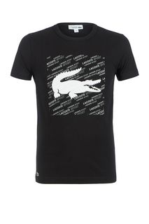 Футболка со светоотражающим принтом Lacoste