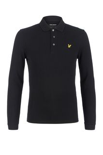 Хлопковая футболка поло с длинными рукавами Lyle & Scott
