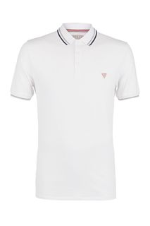 Хлопковая футболка поло с короткими рукавами Guess