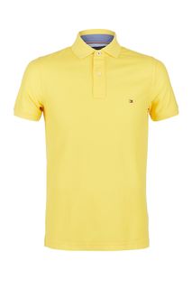 Желтая футболка поло из хлопка Tommy Hilfiger