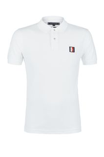 Футболка поло из хлопка с нашивкой Tommy Hilfiger