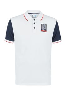Белая футболка поло с короткими рукавами North Sails