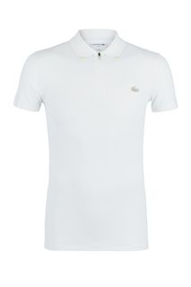 Белая футболка поло из хлопка Lacoste