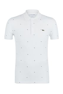 Хлопковая футболка поло с короткими рукавами Lacoste