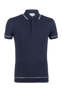 Футболка поло из хлопка с контрастной отделкой Lacoste
