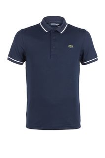 Синяя футболка поло с короткими рукавами Lacoste