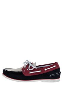 Разноцветные топсайдеры из натуральной замши Tommy Hilfiger