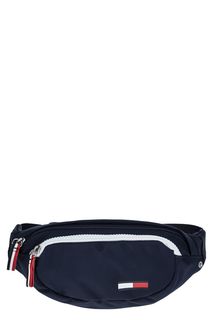Текстильная поясная сумка синего цвета Tommy Jeans
