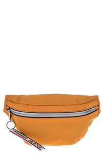 Текстильная поясная сумка оранжевого цвета Tommy Jeans