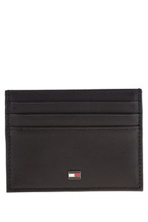 Черная визитница из натуральной кожи Tommy Hilfiger