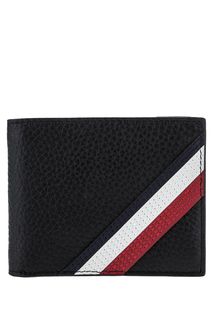 Черное портмоне из зерненой кожи Tommy Hilfiger