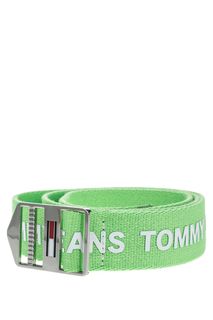Текстильный ремень с логотипом бренда Tommy Jeans