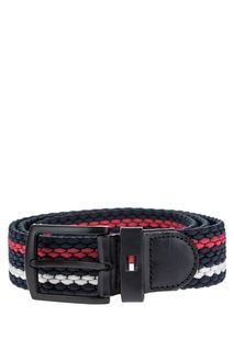 Плетеный ремень с контрастными вставками Tommy Hilfiger