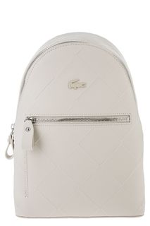 Рюкзак молочного цвета на молнии Lacoste