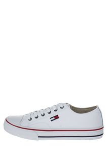 Кожаные кеды белого цвета Tommy Jeans