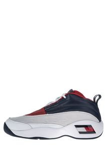 Серые кожаные кроссовки с принтом Tommy Jeans