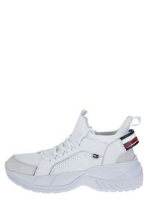Белые кроссовки на объемной подошве Tommy Hilfiger