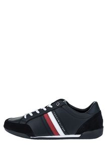 Синие кроссовки с логотипом бренда Tommy Hilfiger